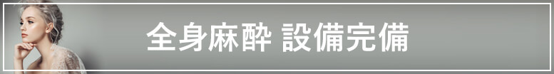 全身麻酔設備完備